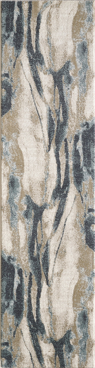 KAS Avalon 5618 Ivory/Blue Wonder Area Rug Lifestyle Image Feature