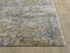 KAS Avani 8407 Blue/Gold Laurel Area Rug Round Image