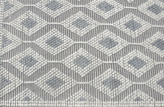 KAS Chloe 7723 Ivory Grey Trellis Area Rug Round Image