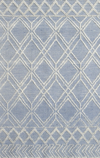 KAS Chloe 7724 Blue Ivory Geo Area Rug Main Image