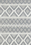 KAS Chloe 7725 Grey Ivory Boho Area Rug Main Image