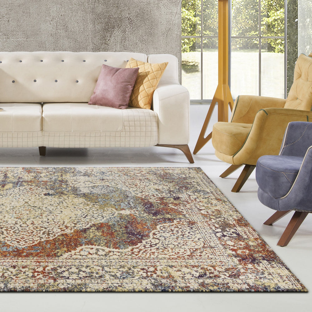 KAS Corsica 7850 Multi Marrakesh Area Rug Lifestyle Image Feature