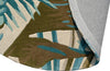 KAS Cove 3002 Ivory/Teal Palms Area Rug Main Image