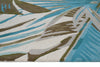 KAS Cove 3002 Ivory/Teal Palms Area Rug