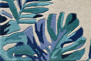 KAS Cove 3004 Ivory/Blue Tropics Area Rug Main Image