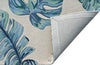 KAS Cove 3005 Ivory/Blue Leaves Area Rug Main Image