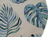 KAS Cove 3005 Ivory/Blue Leaves Area Rug Main Image