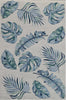 KAS Cove 3005 Ivory/Blue Leaves Area Rug