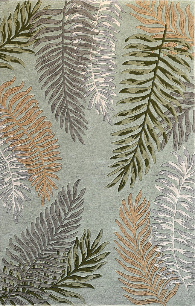 KAS Cove 3007 Seafoam Ferns Area Rug