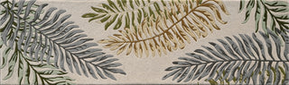 KAS Cove 3008 Ivory Ferns Area Rug Lifestyle Image Feature