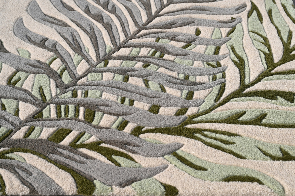 KAS Cove 3008 Ivory Ferns Area Rug Lifestyle Image Feature