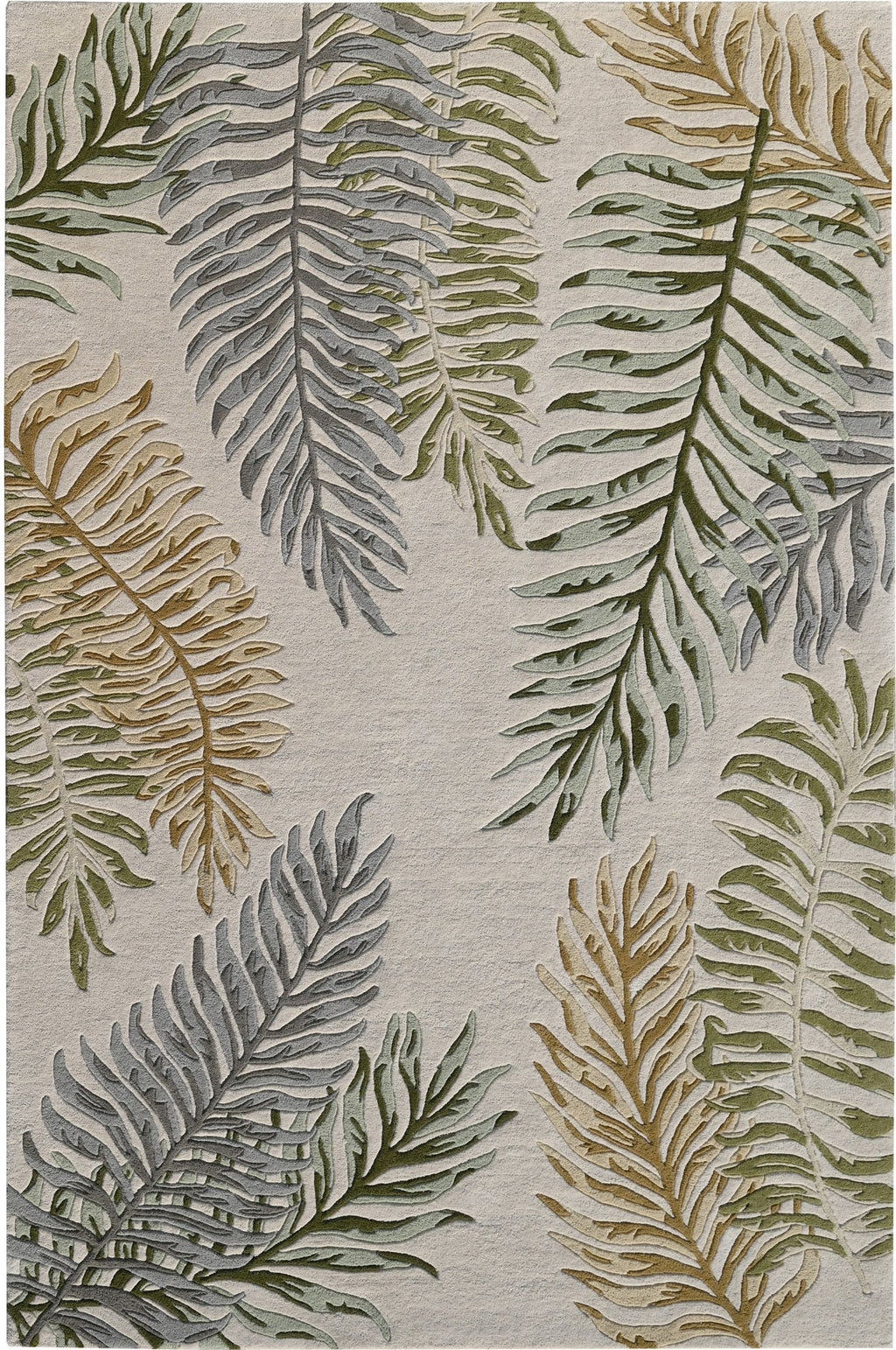 Fern Rug KAS Cove 3008 Ivory Ferns Area Rug – Incredible Rugs and Decor