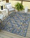 KAS Dahlia 1402 Blue Mosaic Area Rug Main Image