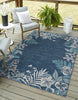 KAS Dahlia 1404 Ivory/Blue Garden Border Area Rug Main Image