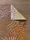 KAS Dahlia 1405 Blue/Rust Palms Area Rug Lifestyle Image Feature