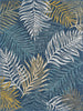 KAS Dahlia 1406 Ivory Blue Palms Area Rug Main Image