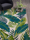 KAS Harbor 4247 Ivory/Blue Island Area Rug Lifestyle Image Feature