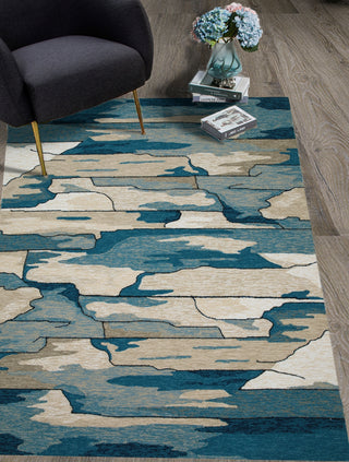 KAS Harbor 4248 Blue Coast Area Rug Lifestyle Image Feature