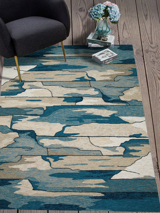 KAS Harbor 4248 Blue Coast Area Rug Lifestyle Image Feature