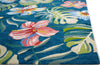 KAS Harbor 4250 Blue Tropical Area Rug Round Image