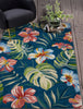 KAS Harbor 4250 Blue Tropical Area Rug Lifestyle Image Feature