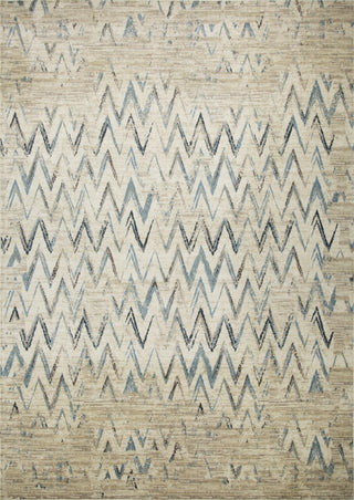 KAS Heritage 9364 Ivory/Blue Chevron Area Rug Main Image