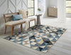 KAS Heritage 9365 Blue/Grey Scope Area Rug Lifestyle Image Feature