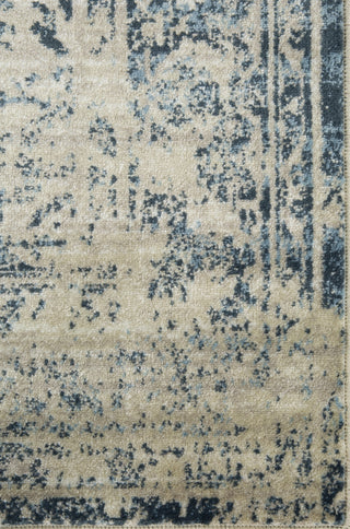 KAS Heritage 9367 Ivory/Blue Elegance Area Rug Corner Image