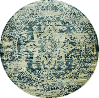 KAS Heritage 9367 Ivory/Blue Elegance Area Rug Lifestyle Image Feature