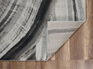 KAS Illusions 6218 Ivory/Grey Elements Area Rug Corner Image