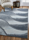 KAS Illusions 6223 Grey/Blue Breeze Area Rug Round Image