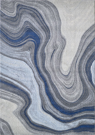 KAS Illusions 6227 Blue/Grey Marble Area Rug Main Image