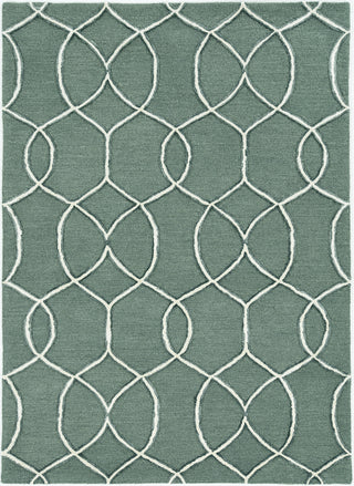 KAS Libby Langdon Upton 4303 Charcoal/Snow Groovy Gate Area Rug Main Image