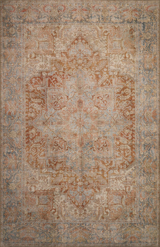 KAS London 4801 Rust Blue Serena Area Rug Main Image