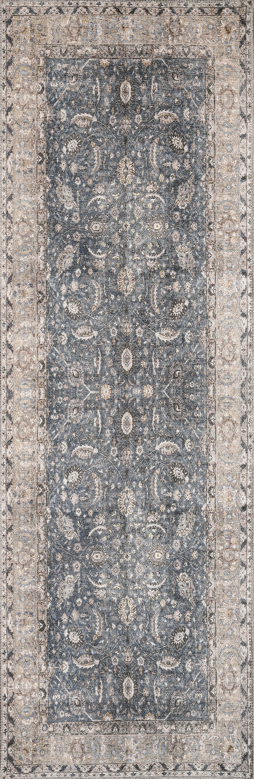 KAS London 4802 Blue Madison Area Rug Lifestyle Image Feature