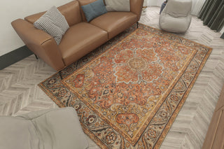 KAS London 4806 Rust Valencia Area Rug Lifestyle Image Feature