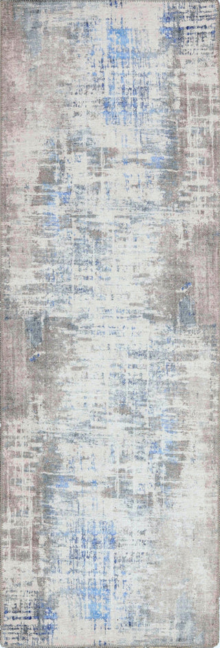 KAS London 4811 Grey/Blue Elements Area Rug Lifestyle Image Feature