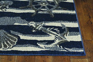 KAS Lucia 2776 Blue Seashore Area Rug Round Image