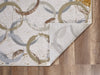 KAS Luna 7137 Birch White Area Rug Corner Image