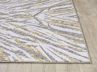 KAS Luna 7146 Ivory/Gold Illusions Area Rug Round Image