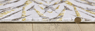 KAS Luna 7146 Ivory/Gold Illusions Area Rug Corner Image