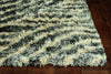 KAS Merino 6715 Charcoal Waves Area Rug Round Image