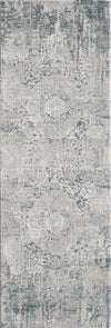 KAS Peyton 4006 Grey Blue Medallion Area Rug Lifestyle Image Feature