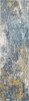 KAS Roxy 2802 Blue/Gold Mirage Area Rug Lifestyle Image Feature