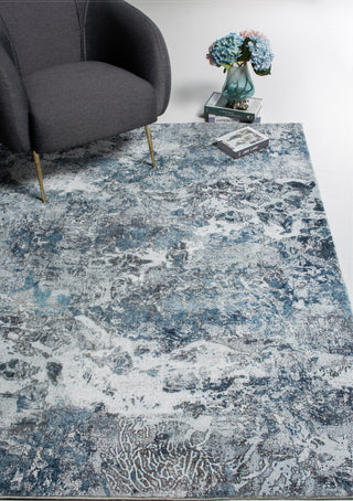 KAS Roxy 2804 Grey/Blue Galaxy Area Rug Lifestyle Image Feature