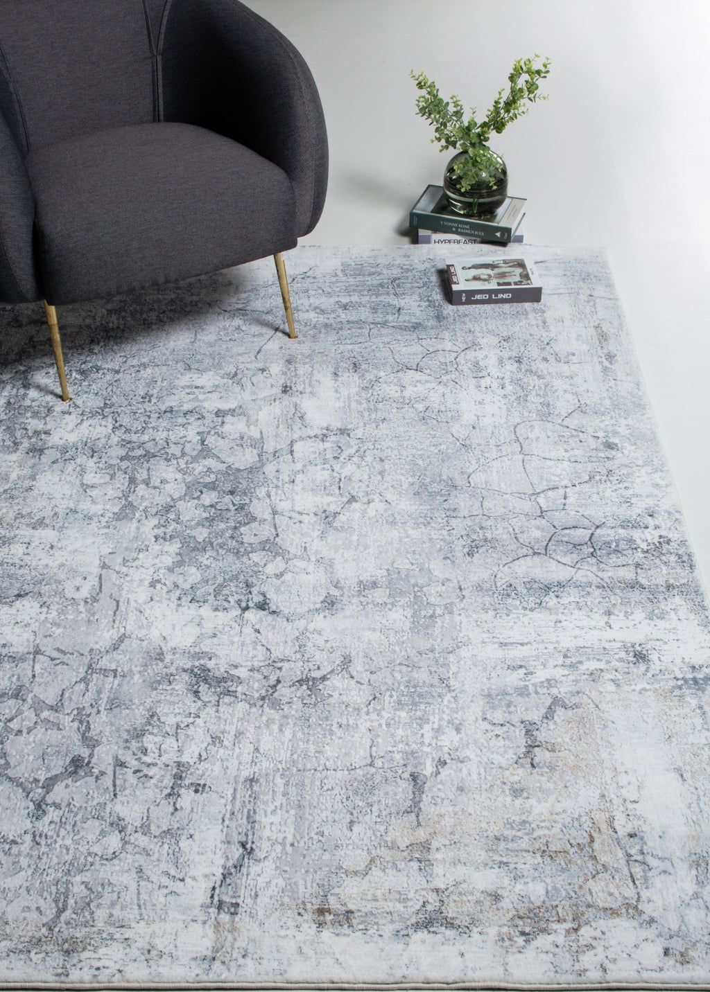 KAS Roxy 2807 Grey Tranquility Area Rug Lifestyle Image Feature