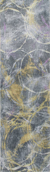 KAS Roxy 2808 Grey/Gold Visions Area Rug Lifestyle Image Feature