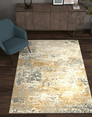 KAS Roxy 2813 Gold Landscape Area Rug Runner Image