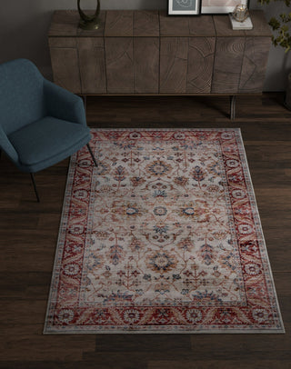 KAS Roxy 2818 Rust Kashan Area Rug Lifestyle Image Feature