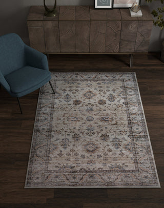 KAS Roxy 2819 Beige Kashan Area Rug Lifestyle Image Feature